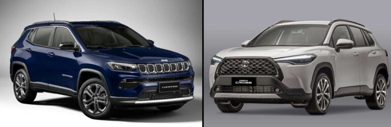 Comparativo SUV: Jeep Compass vs. Toyota Corolla Cross