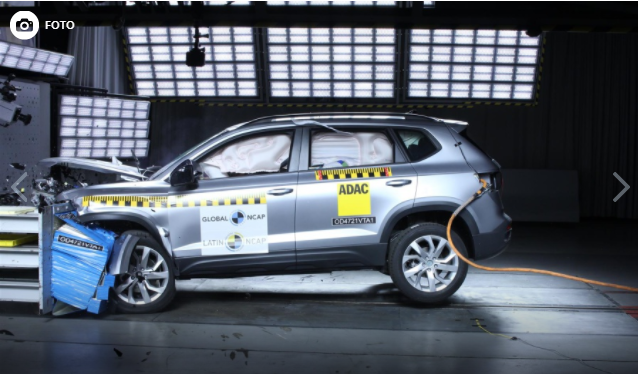 Volkswagen Taos ganha cinco estrelas no Latin NCAP