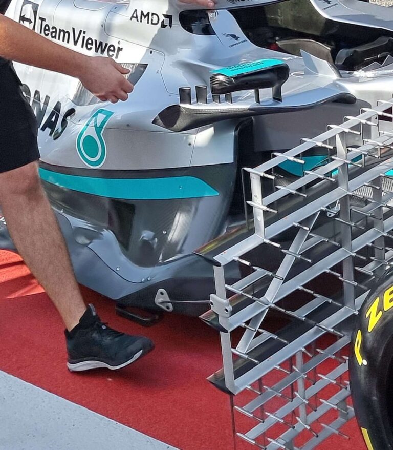 Laterais da Mercedes W13: pulo do gato na F1?