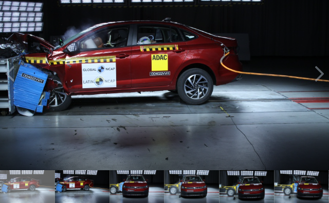 Volkswagen Virtus ganha 5 estrelas no teste do Latin NCAP