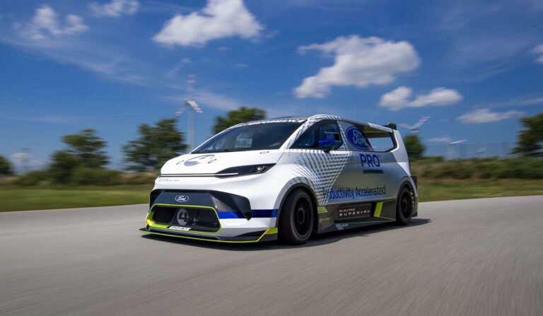 Ford revela van elétrica mais potente que um Bugatti Chiron