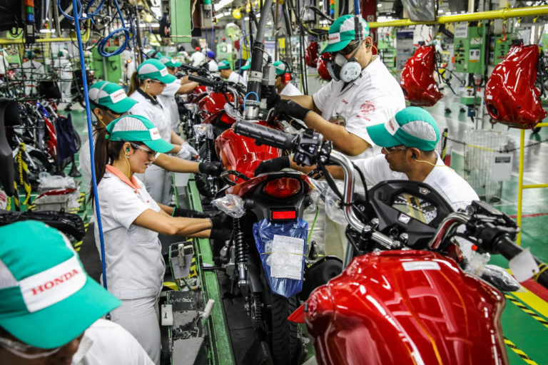 Motos: produção avança 21,4% e tem melhor trimestre em 9 anos