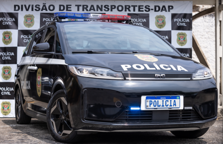 BYD D1 elétrico é entregue à Polícia Civil de SP para teste