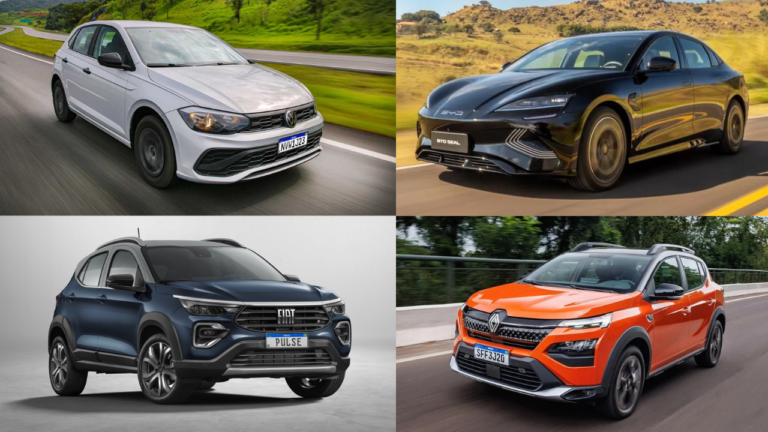 64 carros mais vendidos do Brasil, do Volkswagen Polo ao BYD Seal