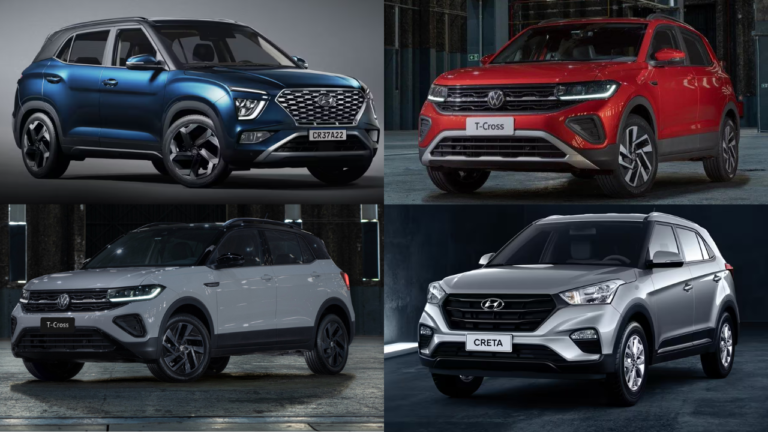 SUVs: T-Cross e Creta já passaram de 40 mil vendas este ano