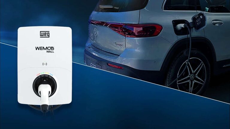 Mercedes oferece carregadores WEG para clientes de elétricos
