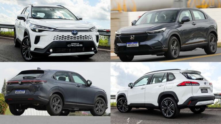 SUVs japoneses em março: Toyota Corolla Cross no top 5 e Honda HR-V no top 10