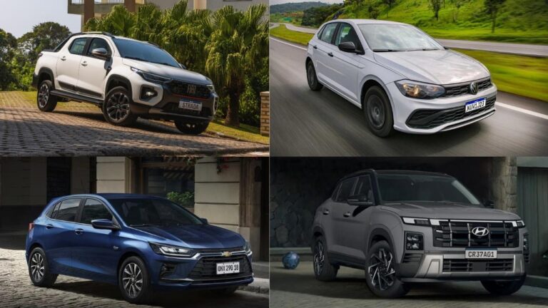 Só 9 marcas dominam o Top 20 (Fiat e Volkswagen dão um banho)