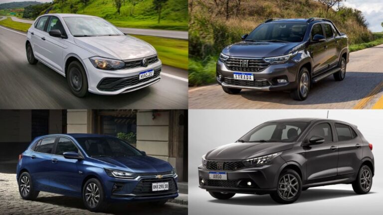51 carros mais vendidos de 2026: Strada dispara e hatches pegam fogo