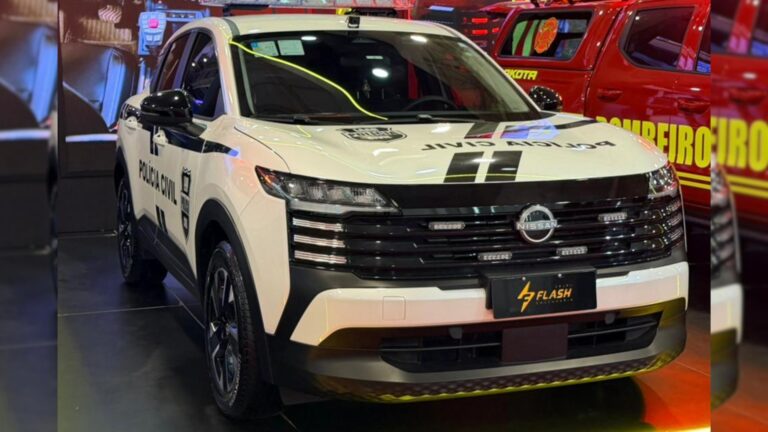 Nissan apresenta Kicks viatura com cela e motor turbo para a polícia