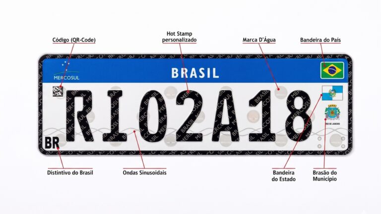 Placas Mercosul podem mudar e voltar a exibir cidade e estado; entenda