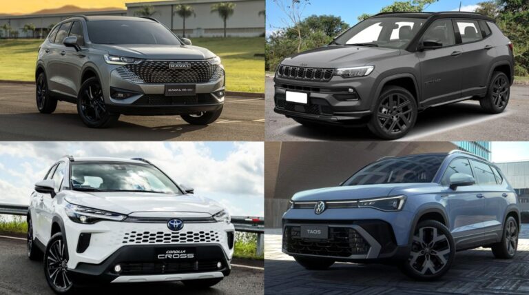 Haval H6, Compass, Taos ou Corolla Cross: qual SUV médio vale seu dinheiro?